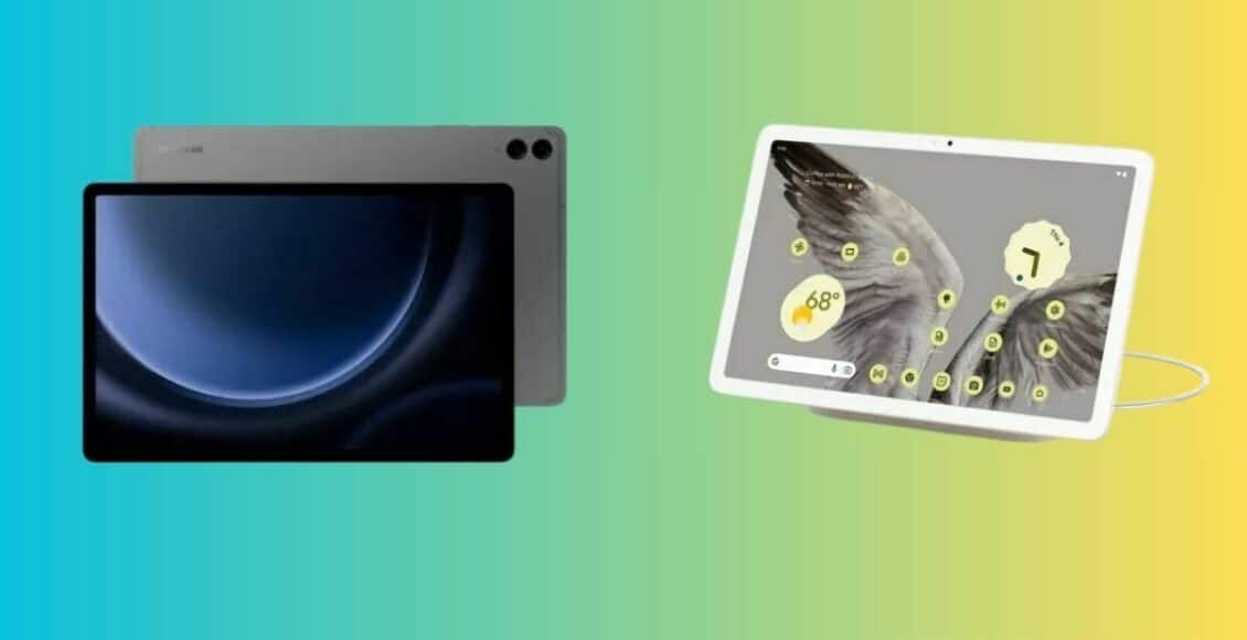مقارنة بين جهازي +Galaxy Tab S9 FE و Pixel Tablet