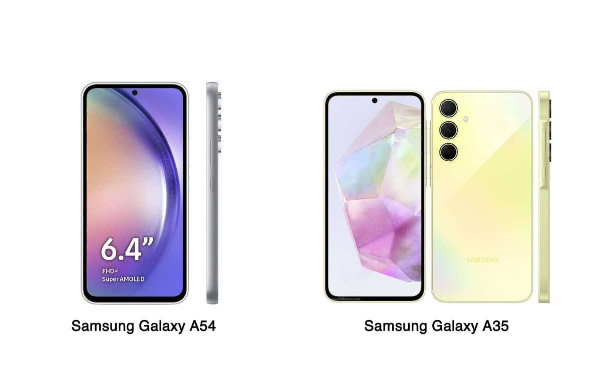 مقارنة بين هاتفي سامسونج Galaxy A35 و Galaxy A54